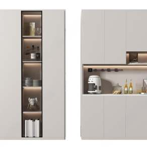 现代酒柜3D模型下载